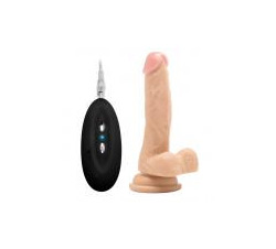  Realrock 7 inches Realistic Vibrating Cock, Balls & Suction Cup Skin 